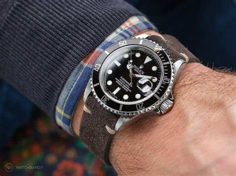 rolex submariner no band|Rolex Submariner with NATO strap.